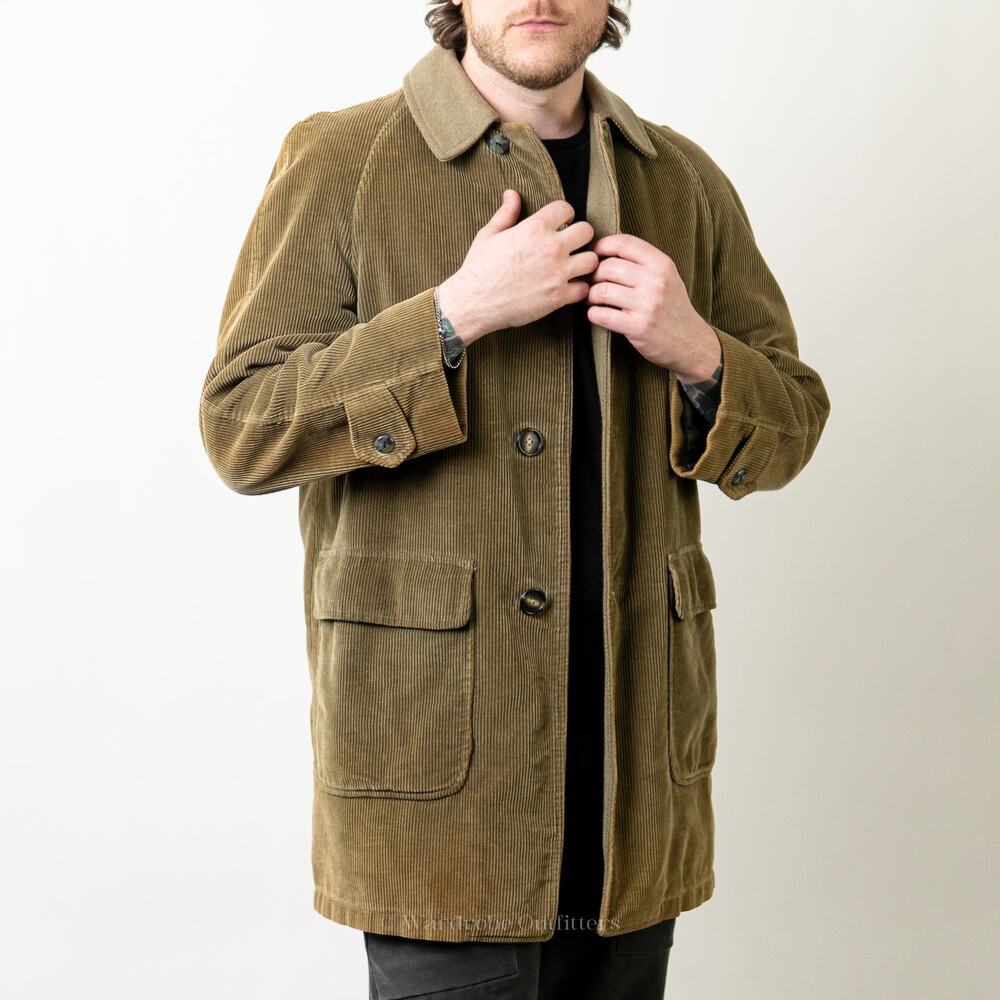Vintage 1960's Cresco Corduroy Sherpa Lined Collared Coat - Picture 7 of 12